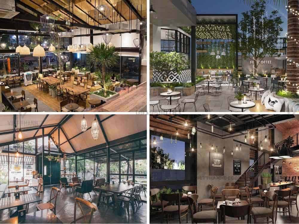 Thi công quán cafe hiện đại