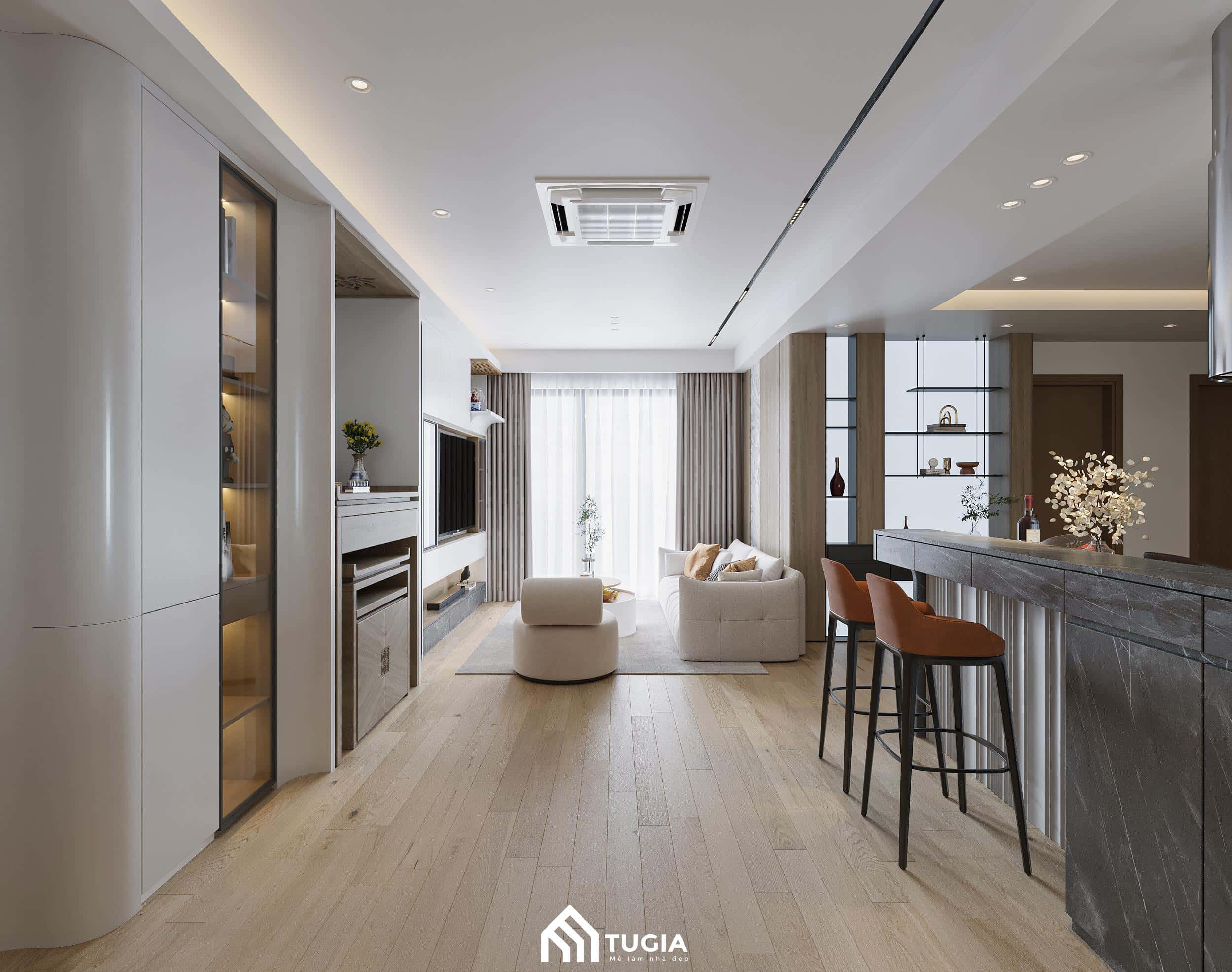 Thi công nội thất chung cư tân cổ điển