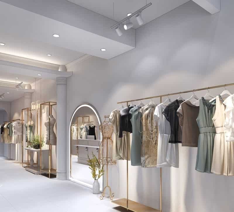 Thi công shop quần áo