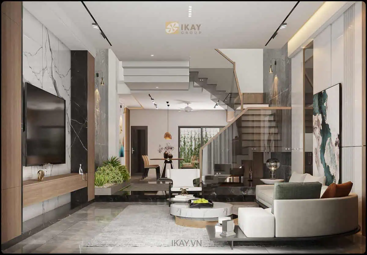 Thi công nội thất nhà phố hiện đại