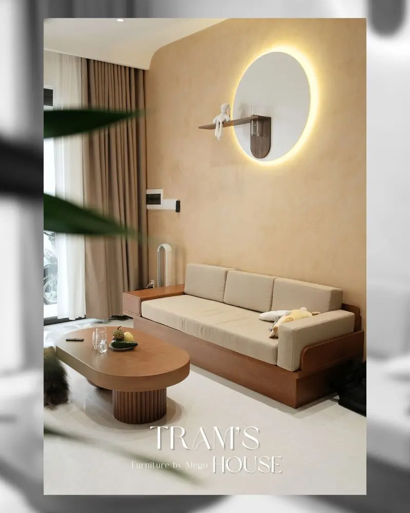 Phòng khách tối giản, tiện nghi