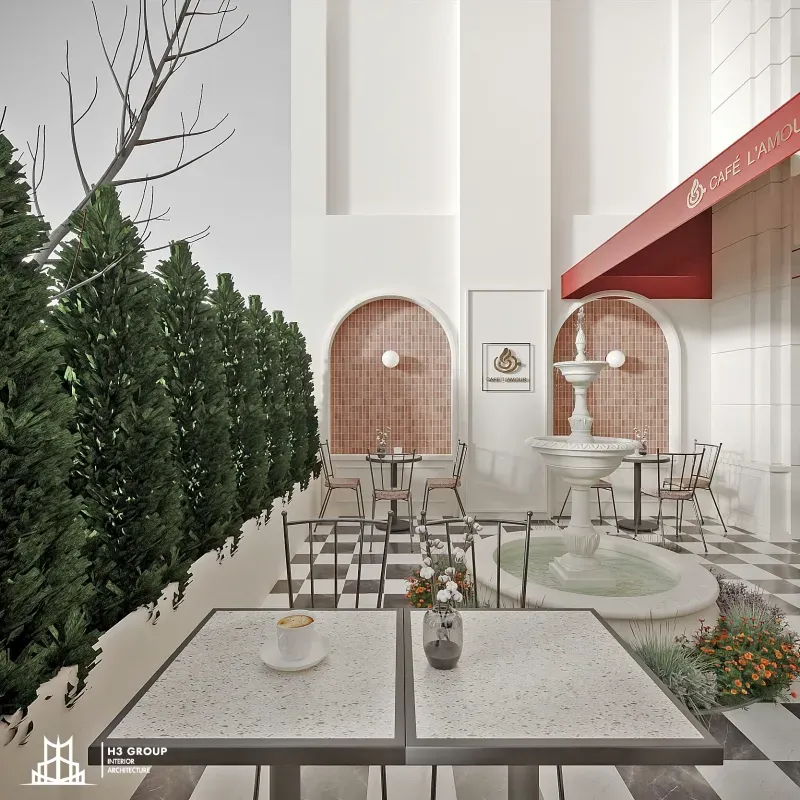 xu hướng thiết kế quán cafe