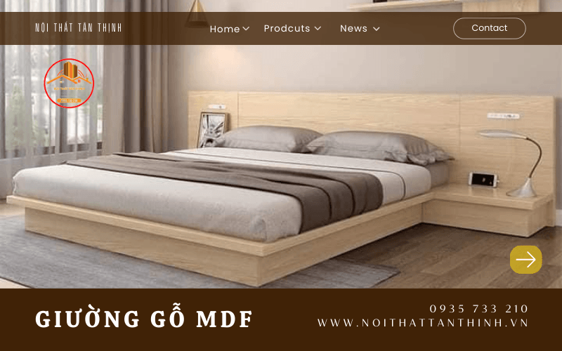 Giường MDF sáng tạo