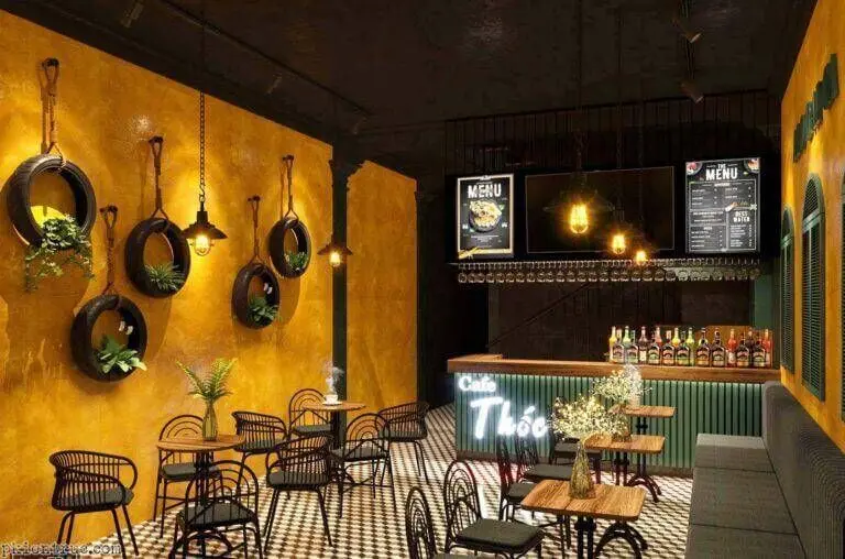Thiết kế và thi công quán Gò Cafe tại Tân Bình