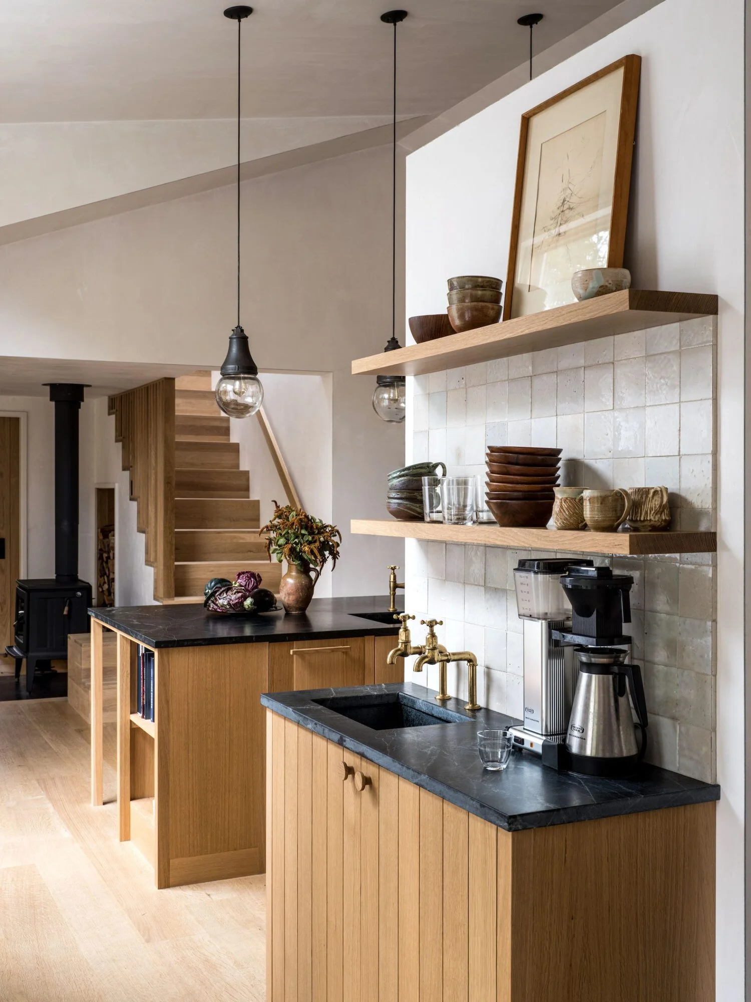 quầy cafe mini bằng gỗ