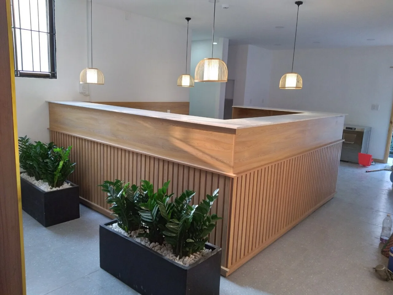 Quầy pha chế cafe đơn giản đẹp