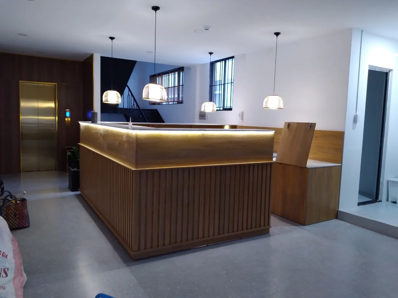 Quầy pha chế cafe đơn giản đẹp