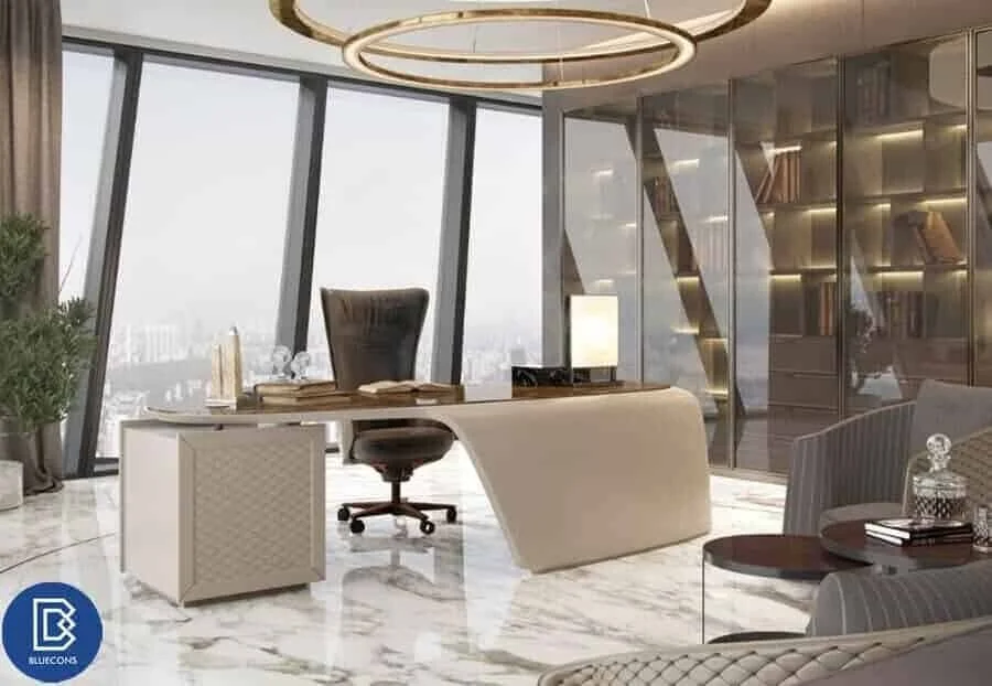 Mẫu văn phòng phong cách Luxury đầy quyền quý