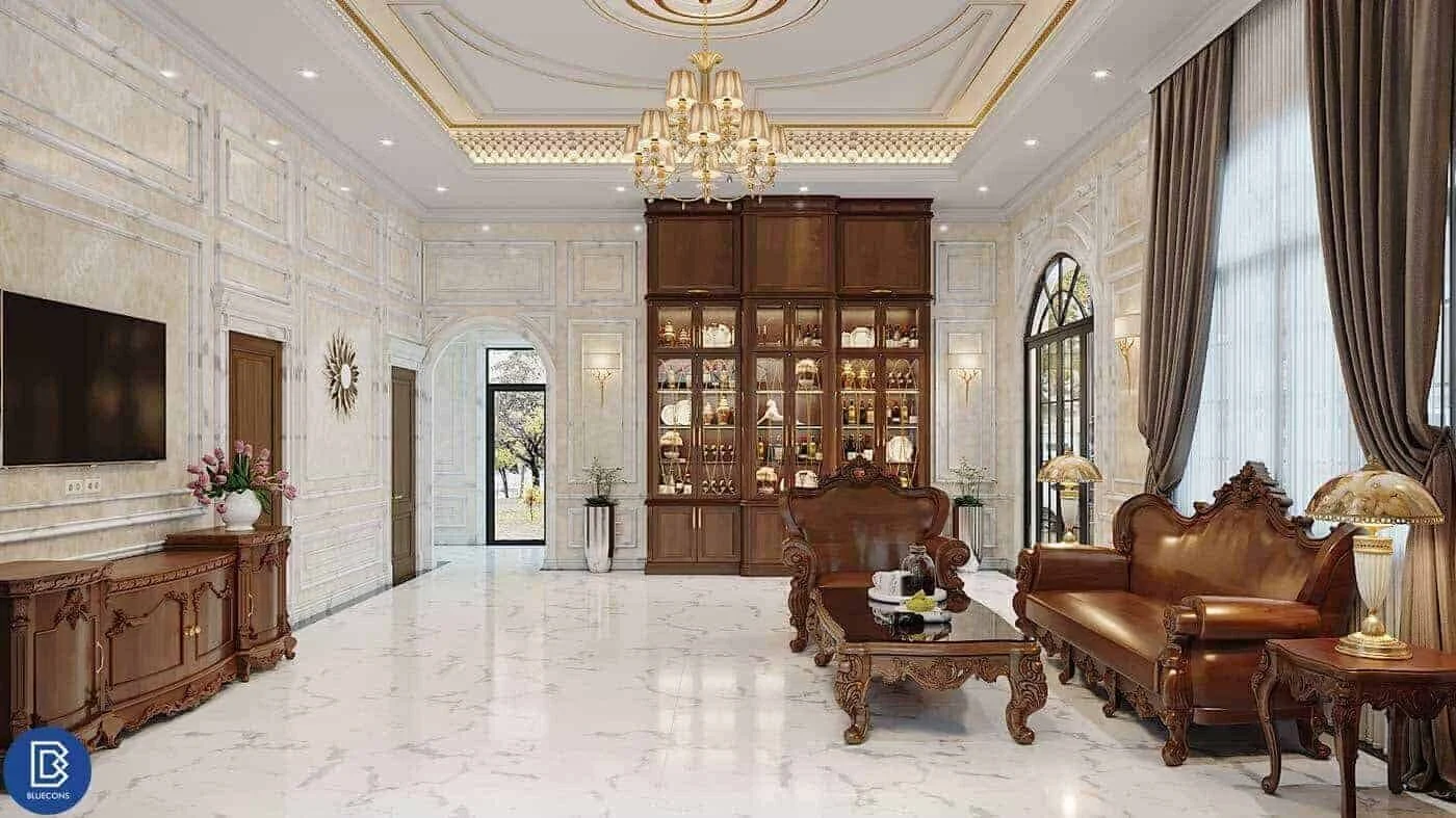 Thi công nội thất biệt thự tân cổ điển - Phong cách thiết kế độc đáo không thể bỏ qua trong năm 2023 - BLUECONS