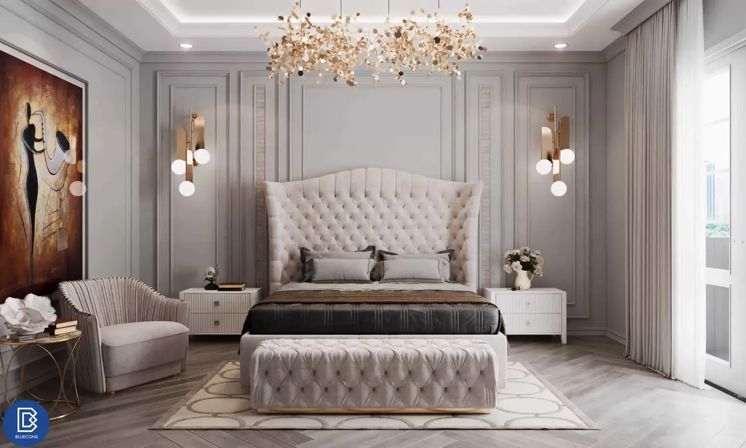 Thi công nội thất biệt thự tân cổ điển - Phong cách thiết kế độc đáo không thể bỏ qua trong năm 2023 - BLUECONS