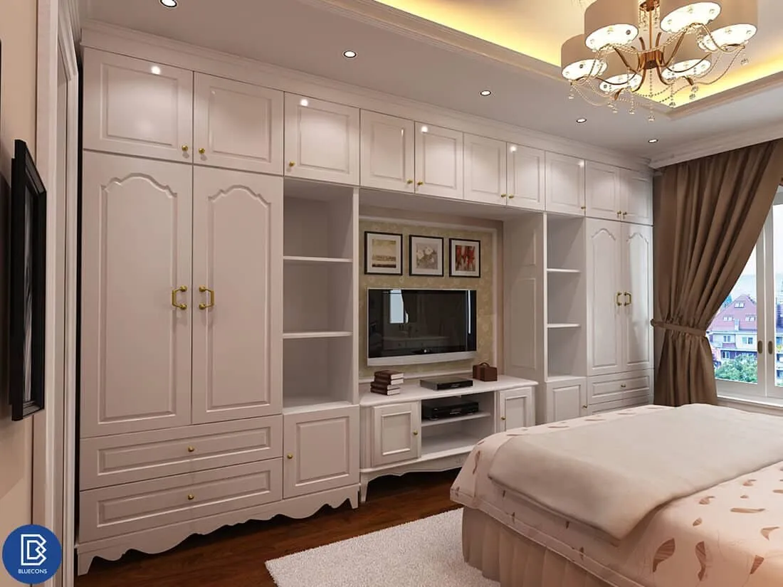 Tủ quần áo gỗ công nghiệp cao cấp đa năng, tiện ích