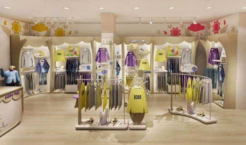 Mẫu thiết kế shop thời trang trẻ em đẹp