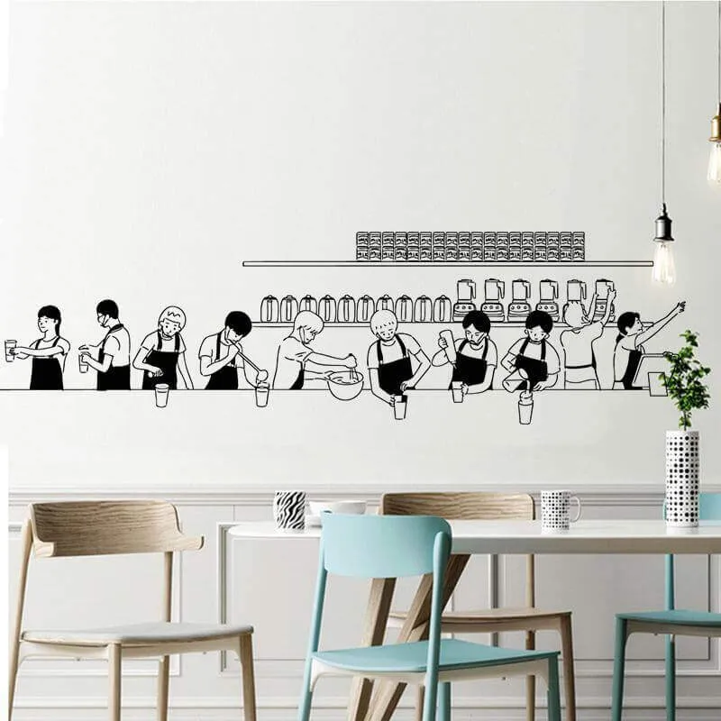 thiết kế thi công quán trà sữa phong cách mỹ thuật