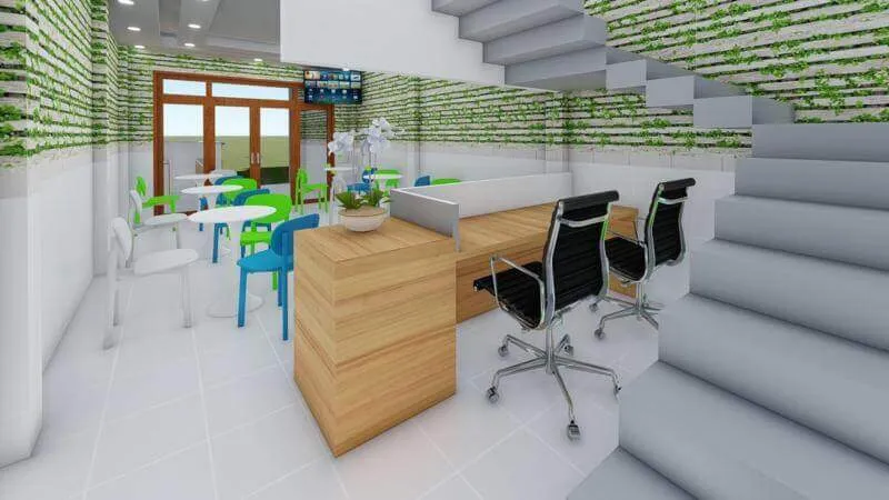 Thi công trọn gói quán trà sữa giá rẻ