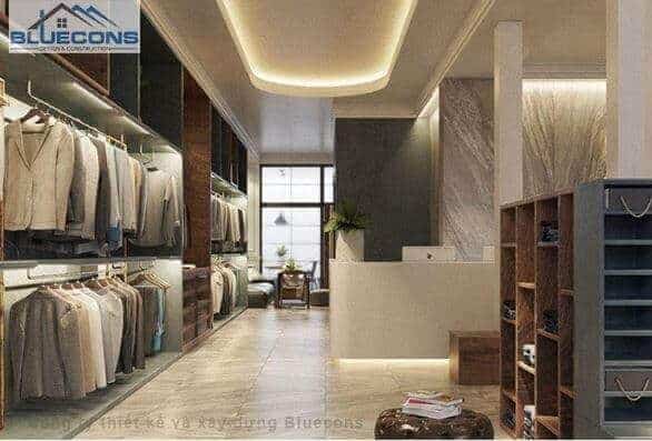 Ánh sáng luân chuyển trong không gian của một thiết kế nội thất cửa hàng thời trang đẹp, ấn tượng
