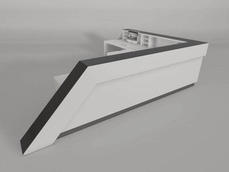 Thiết kế quầy thu ngân bản vẽ 3D