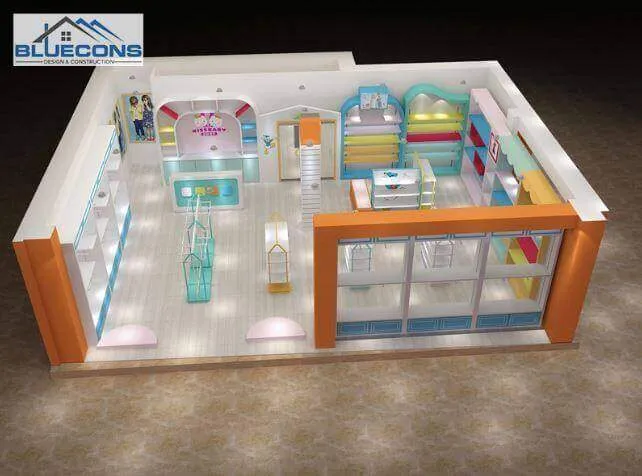 Thiết kế cửa hàng thời trang trẻ em đẹp