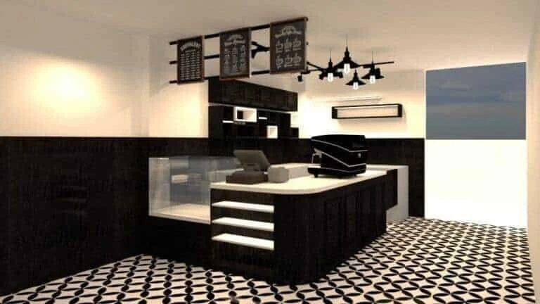 thiết kế quầy pha chế đẹp