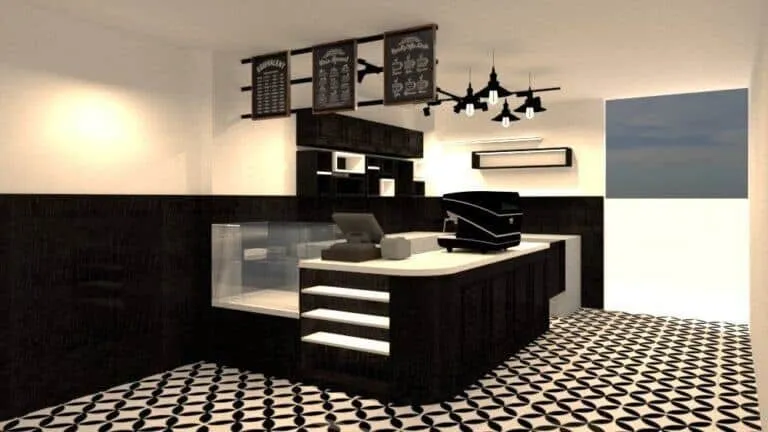 thiết kế quầy pha chế đẹp