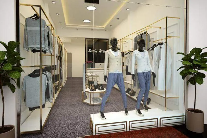 Thiết kế nội thất cửa hàng quần áo