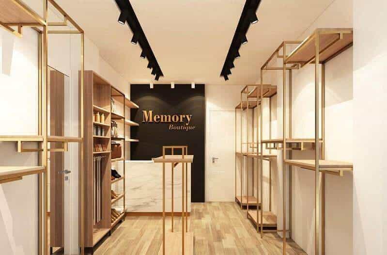 Thiết kế thi công shop thời trang sao cho tôn lên vẻ đẹp thời thượng của mặt hàng thời trang