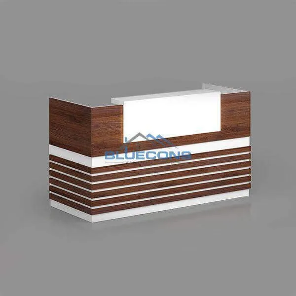 Thiết kế kệ đựng vật dụng ở quầy lễ tân