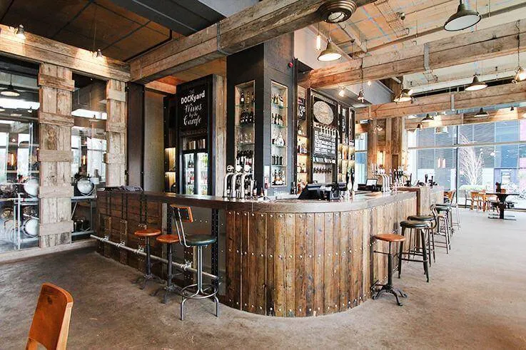 thi công quầy cafe