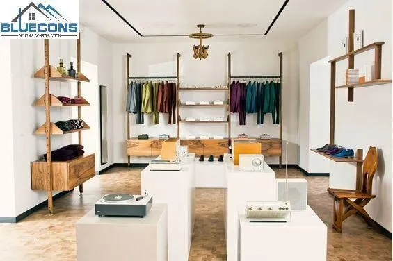 Không gian shop quần áo đơn giản nhưng có sức hút riêng