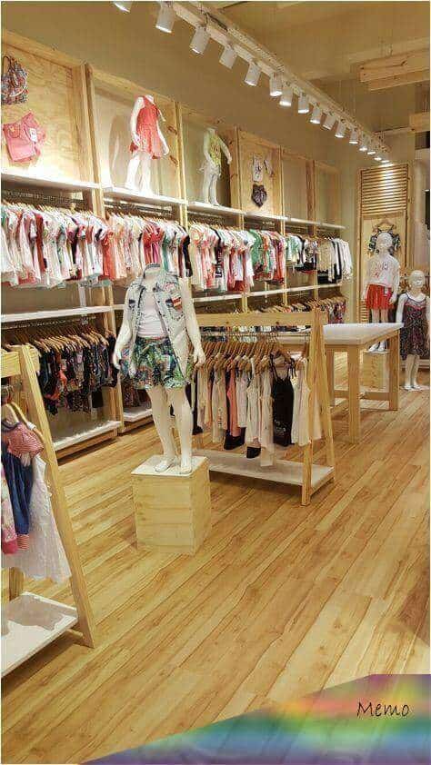 Sử dụng ánh sáng trong thiết kế shop quần áo trẻ em