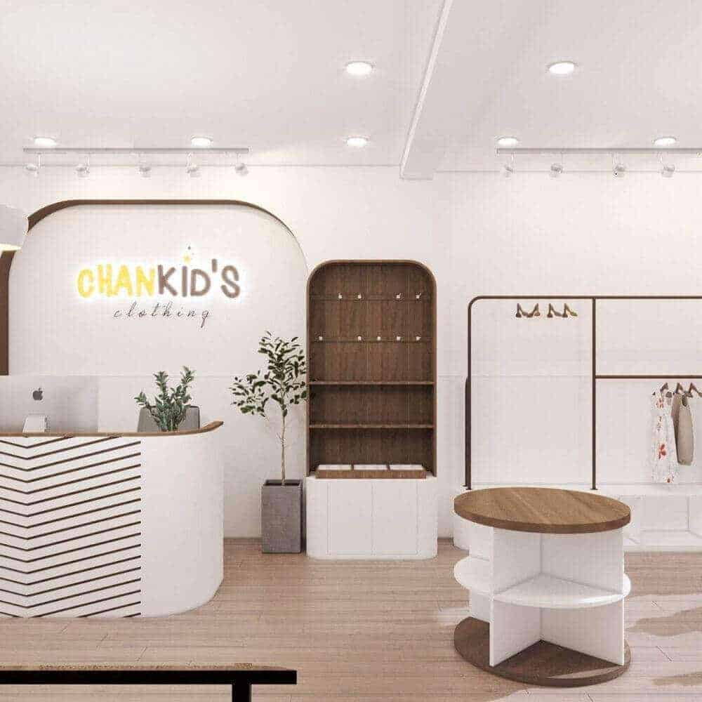 thiết kế shop thời trang trẻ em 04