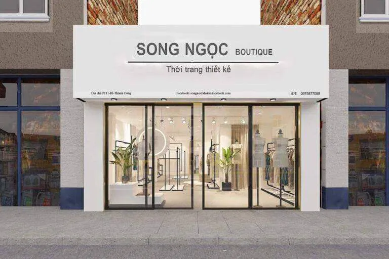 Thiết kế shop thời trang giá rẻ