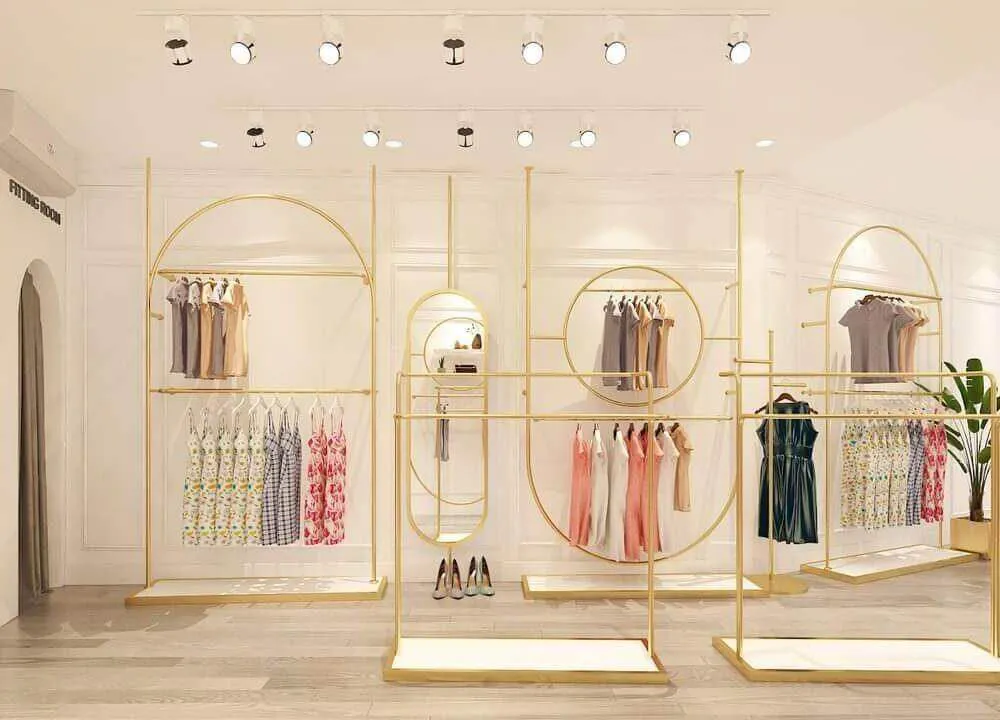 Mẫu thiết kế shop thời trang phong cách sang trọng