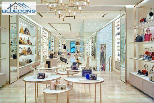 Không gian với hệ thống ánh sáng làm nên nổi bật của một thiết kế shop đẹp