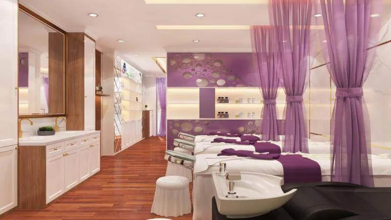 Thiết kế thẩm mỹ viện ấn tượng