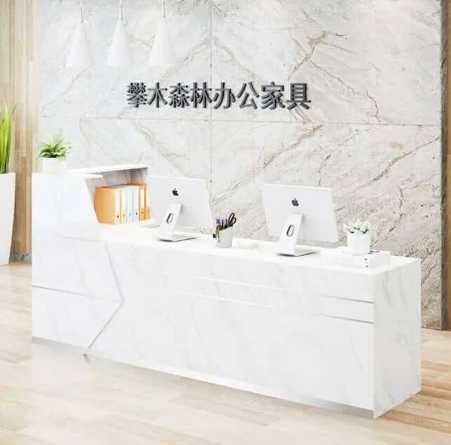 Mẫu quầy lễ tân vân đá đẹp 11