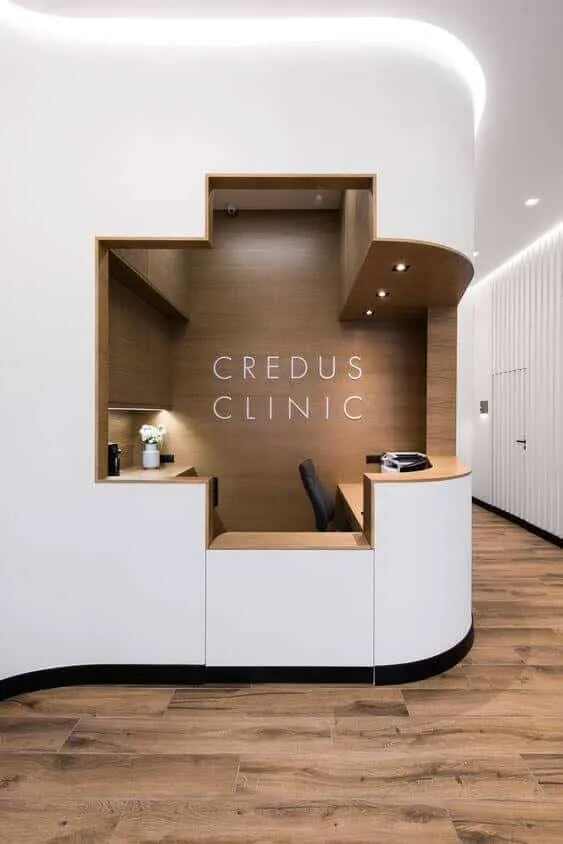 Quầy lễ tân khách sạn mini thiết kế độc đáo