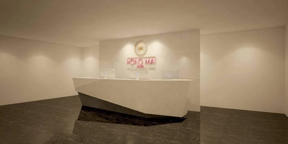 Một góc nhìn khác của thiết kế quầy lễ tân