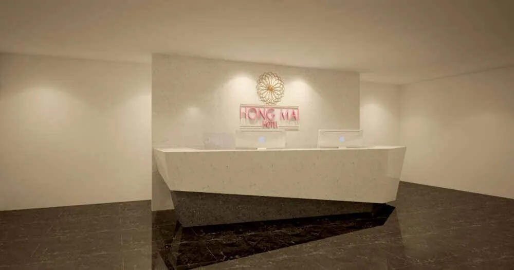 Hình ảnh quầy được thiết kế dựng hình trước khi thi công