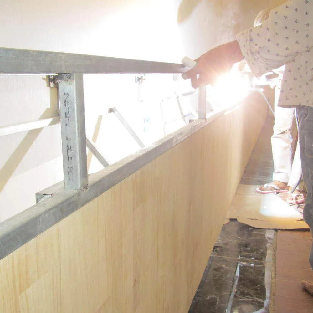 Hàn khung sắt lavabo tại công trình