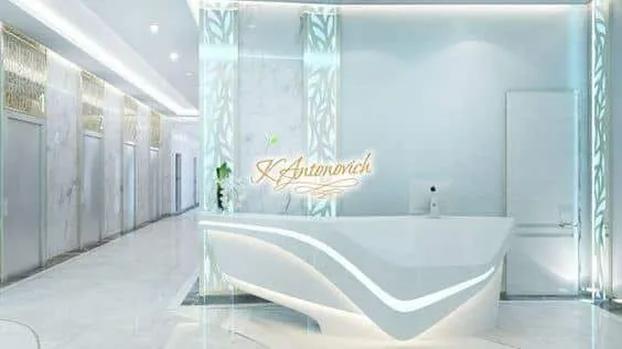 quầy lễ tân văn phòng