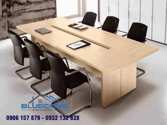 Bàn họp 6 ghế gỗ công nghiệp hiện đại cao cấp 