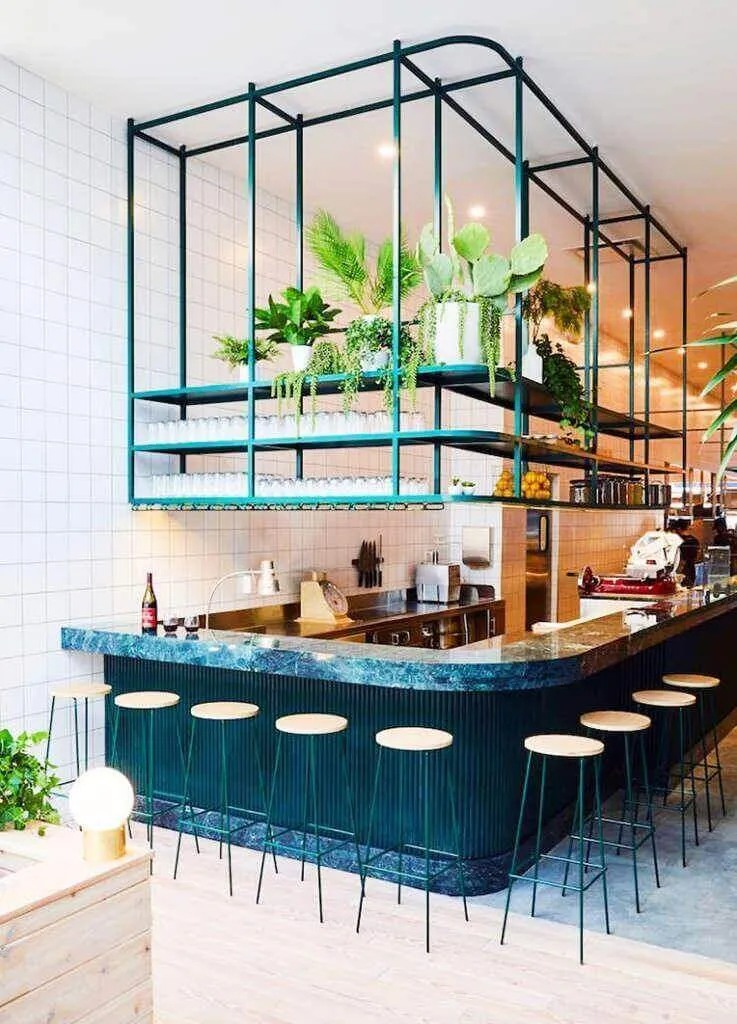 thiết kế quầy cafe