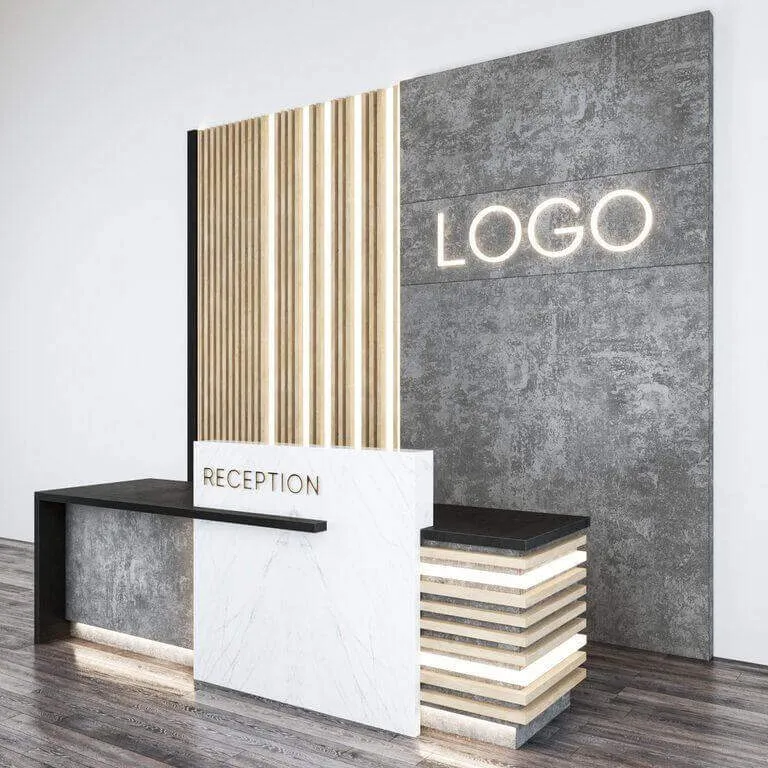 4 mẫu thiết kế quầy lễ tân đẹp vạn người mê năm 2021