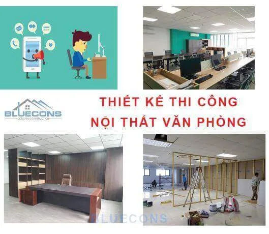 Thiết kế thi công nội thất văn phòng cao cấp