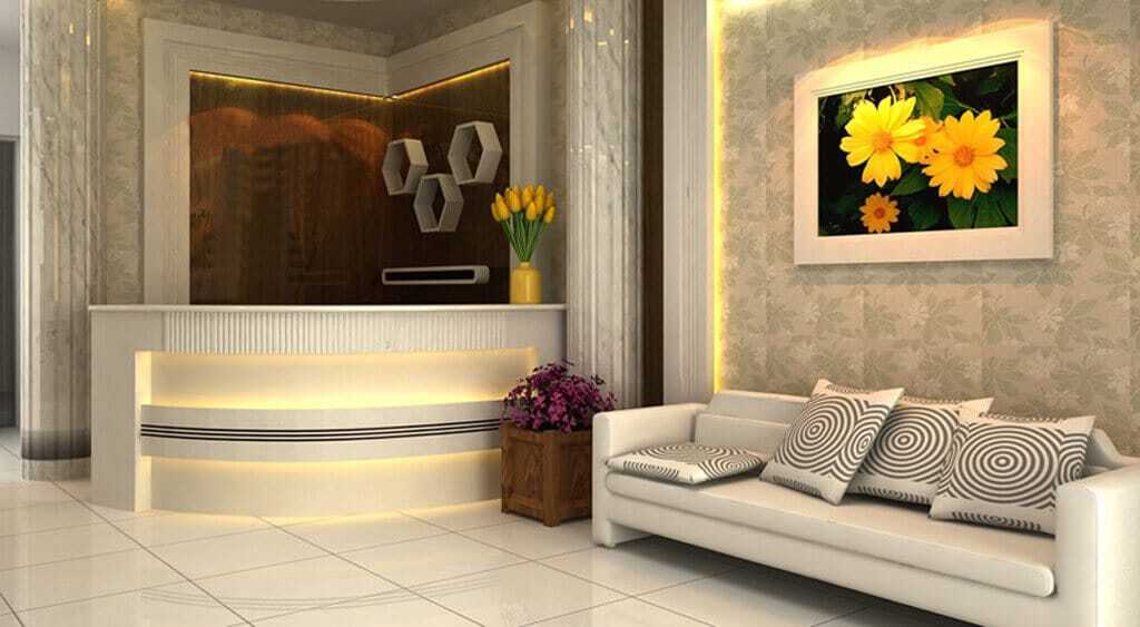 Cách bài trí không gian xung quanh quầy lễ tân hợp phong thuỷ