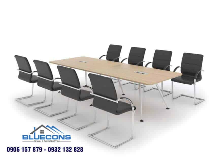 Mẫu bàn họp cho 8 người cũng là sự lựa chọn lý tưởng dành cho phòng ban nhỏ trong doanh nghiệp