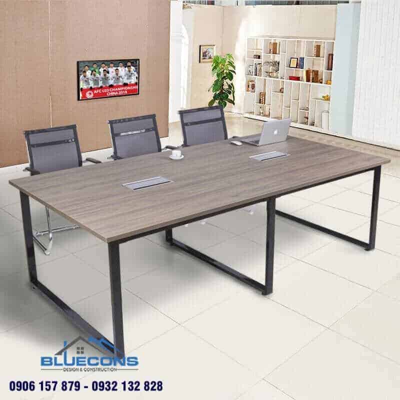 Mẫu bàn họp gỗ ép hiện đại 1m8 sang trọng, tinh tế 2022