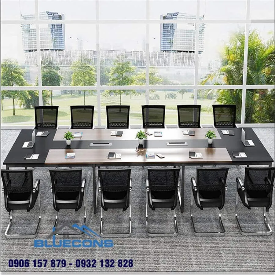 Mẫu bàn họp 12 người 