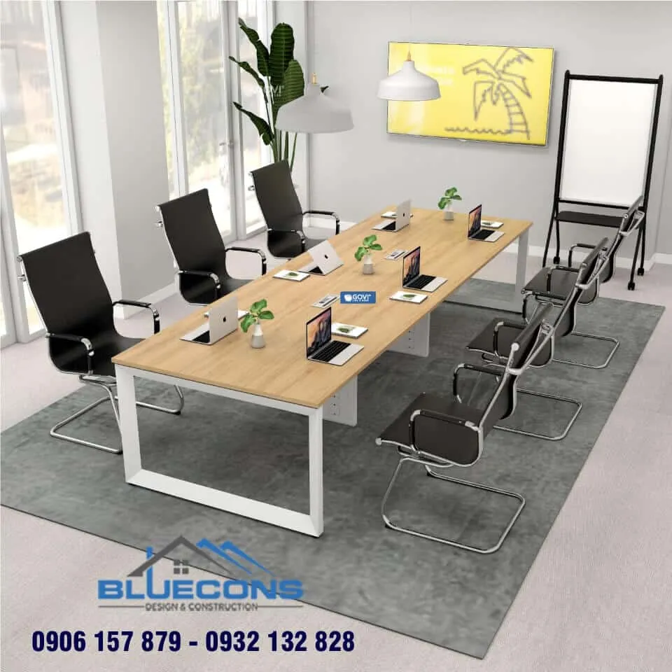 Say mê mẫu bàn họp lớn dài 3m cho cuộc họp quan trọng