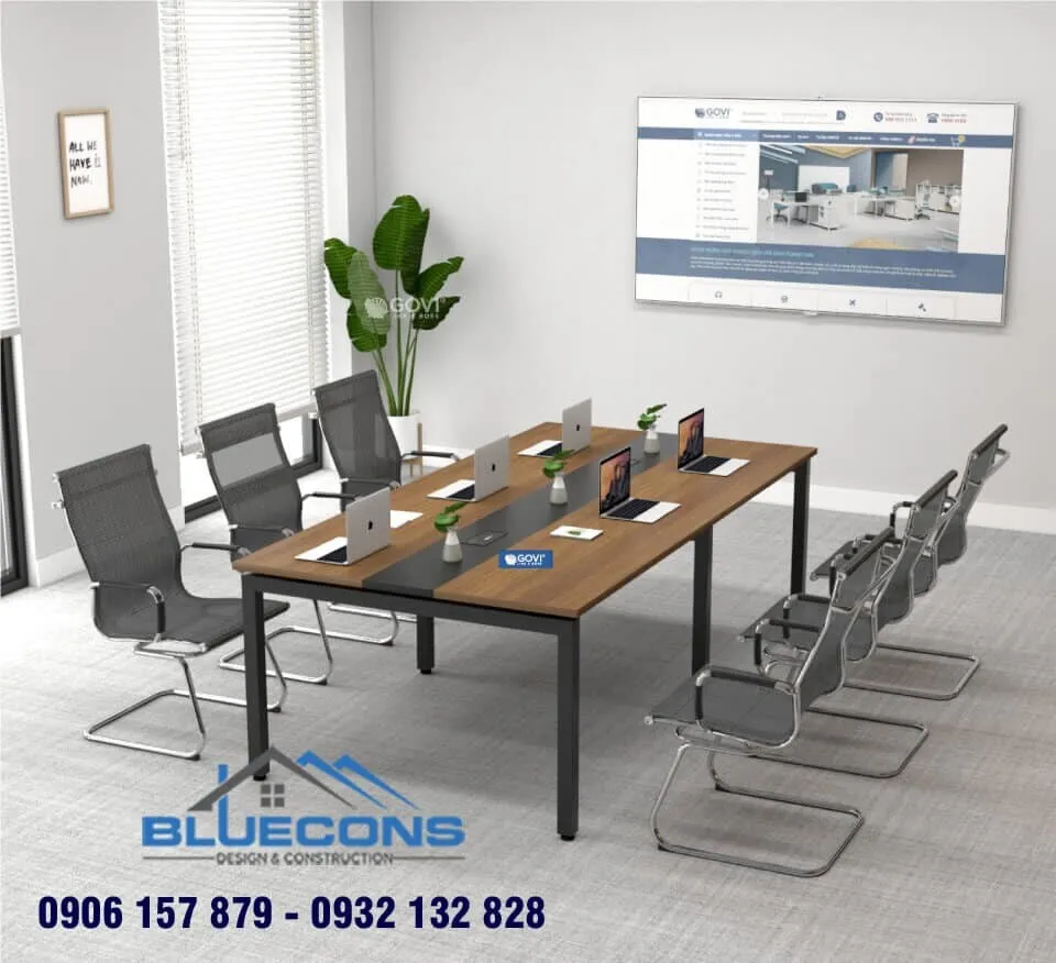 Đã mắt với bàn họp dài 3m gỗ công nghiệp cao cấp